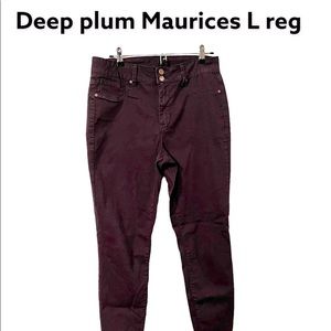 Maurices L reg Plum Jeggings